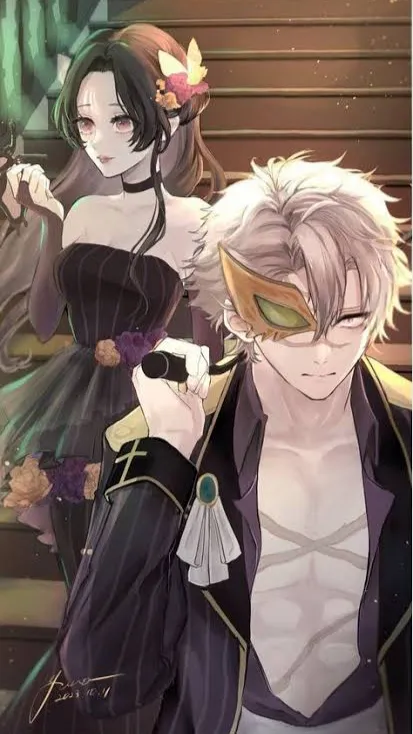 ai character: Sanemi x Kanae  background