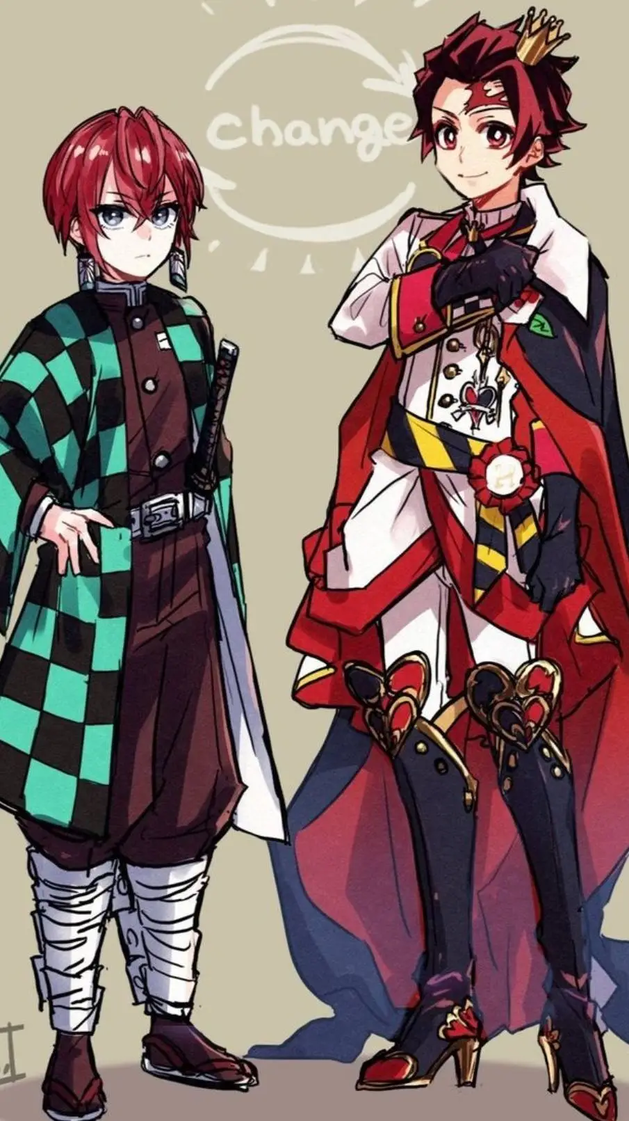 ai character: Kny x tw 2  background
