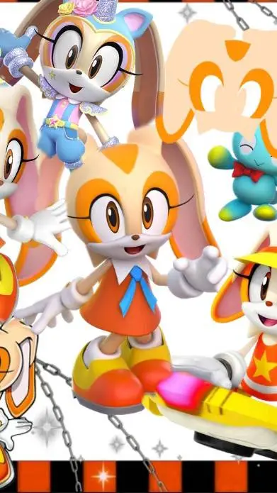 ai character: cream the rabbit  background