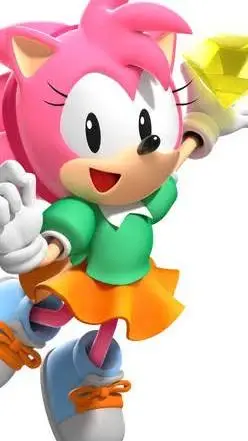 ai character: Amy rose (Sonamy) background