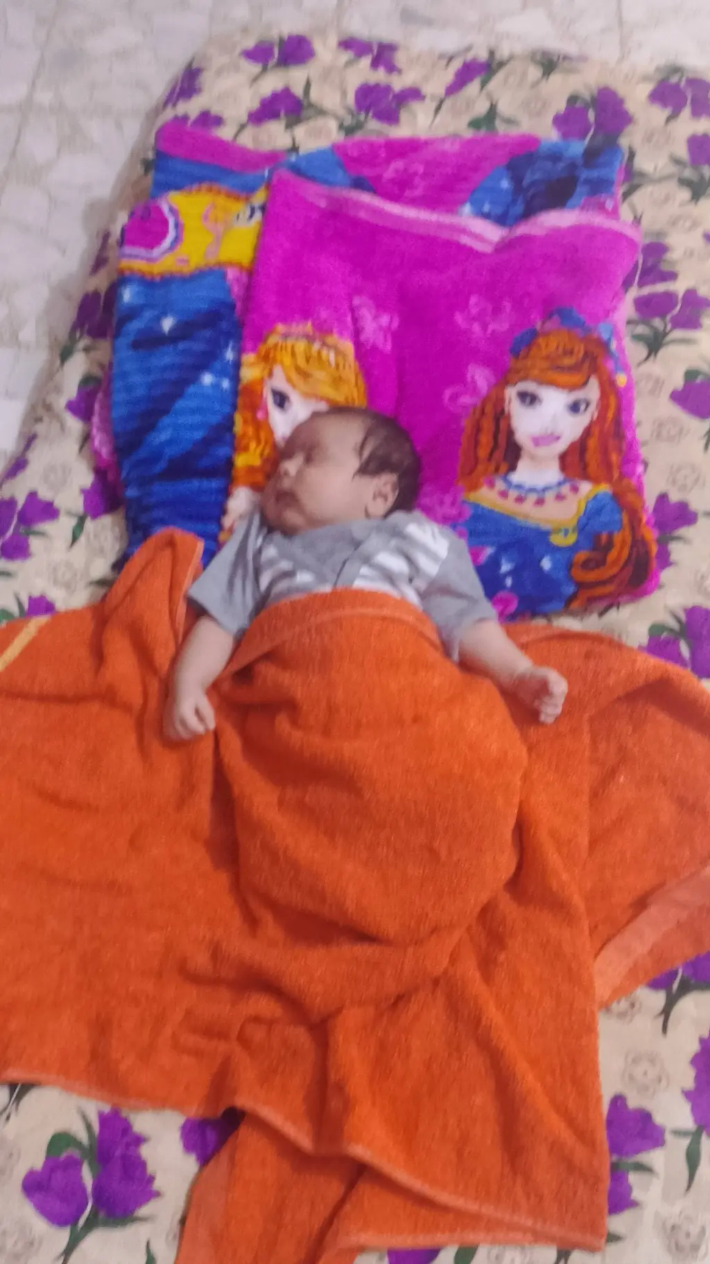 ai character: baby is sleeping background