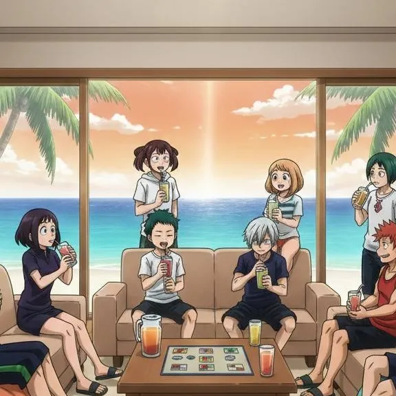 chat with ai character: MHA vacation day 