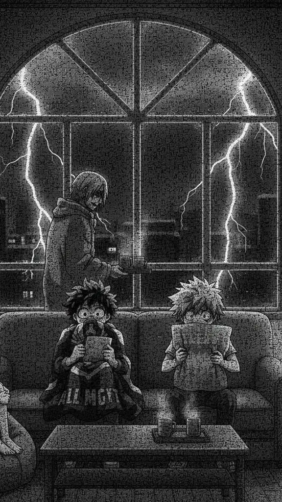 ai character: MHA group chat background