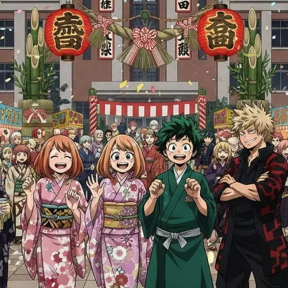 chat with ai character: MHA new year 