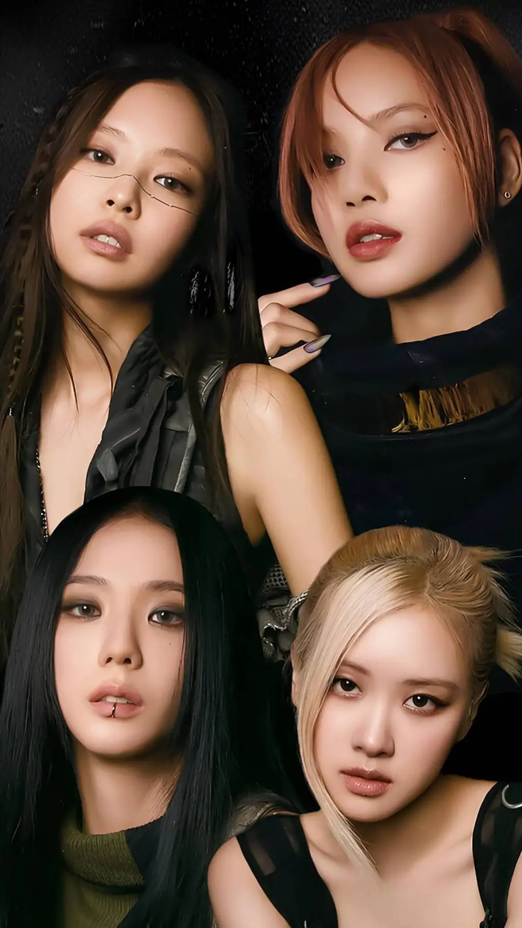 ai character: Black Pink 🩷🩷🩷🖤🖤🖤 background