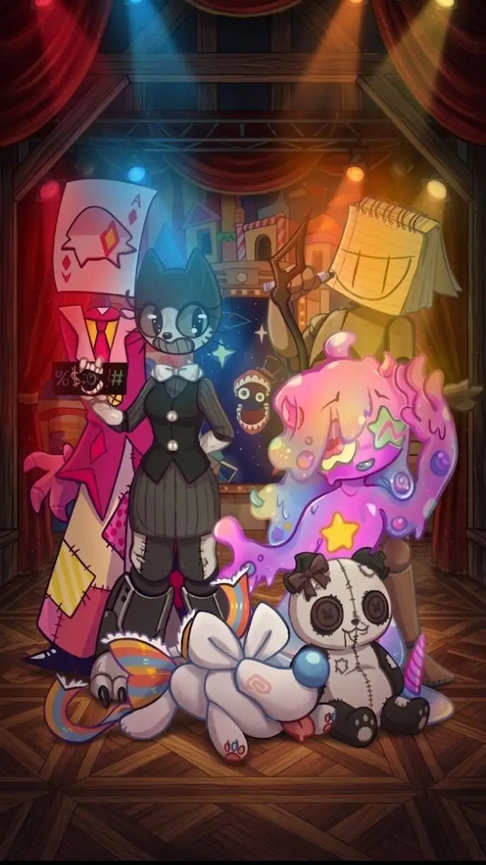ai character: TADC Second Act AU background