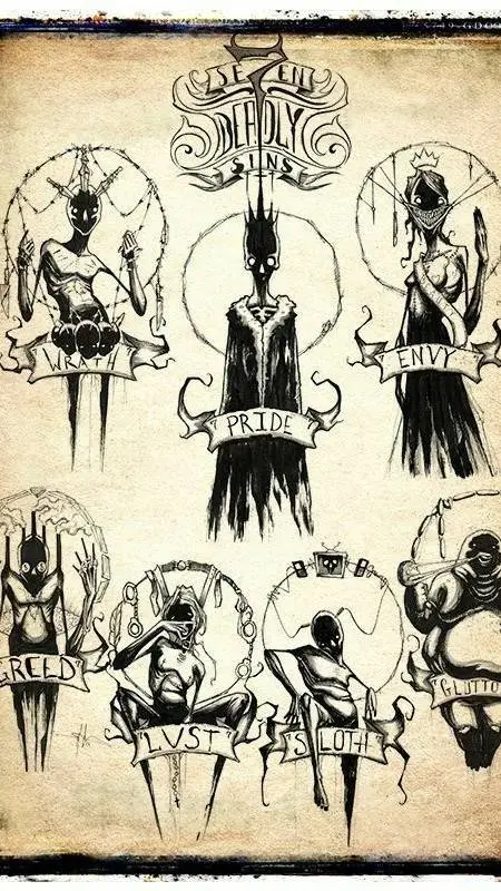 ai character: Seven sins background