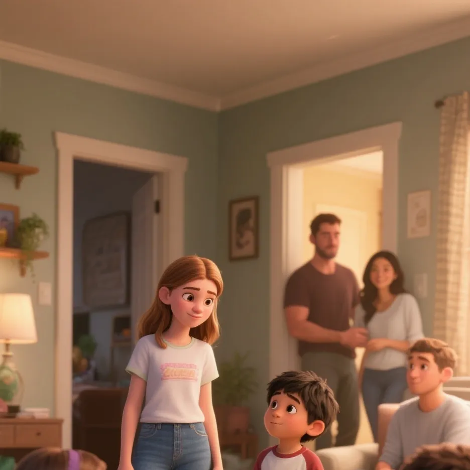 chat with ai character: lily and family