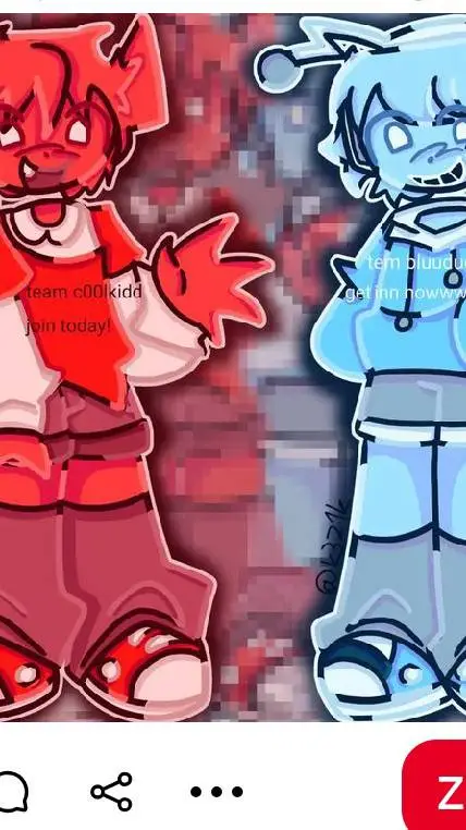 ai character: bluudud x coolkid background