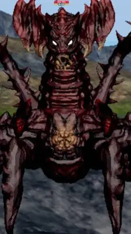ai character: Destoroyah Face 4 background