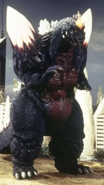 ai character: SPACE GODZILLA  background
