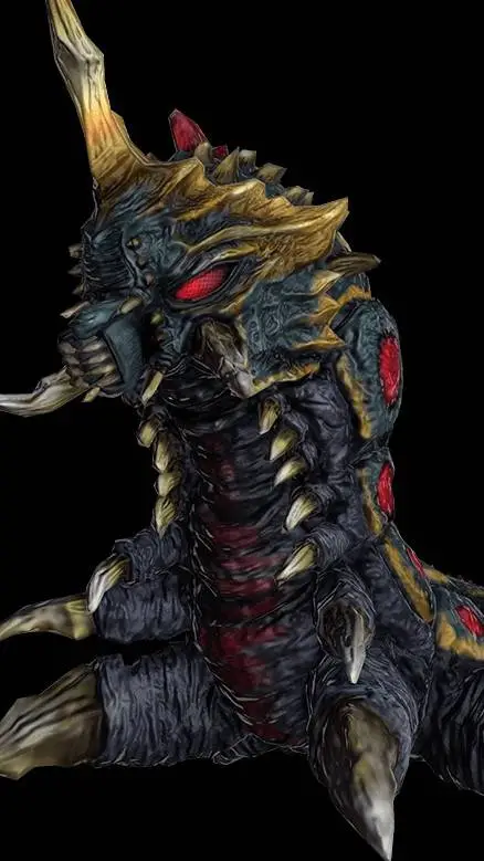 ai character: battra larva feroz background