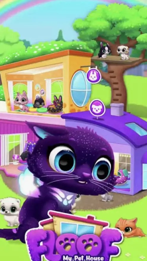 ai character: Floof-my pet house background