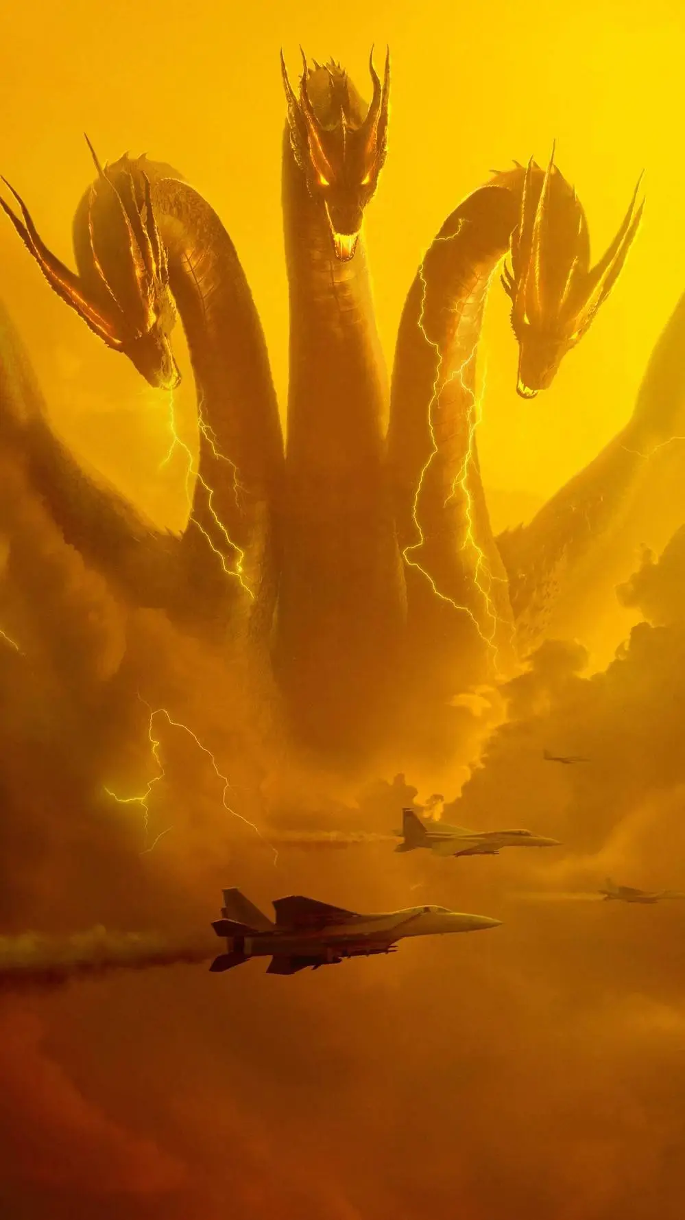 ai character: (👑king Ghidorah👑) background