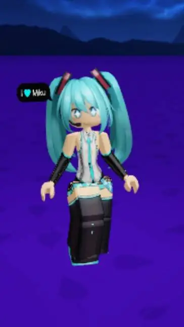 ai character: miku :3 background