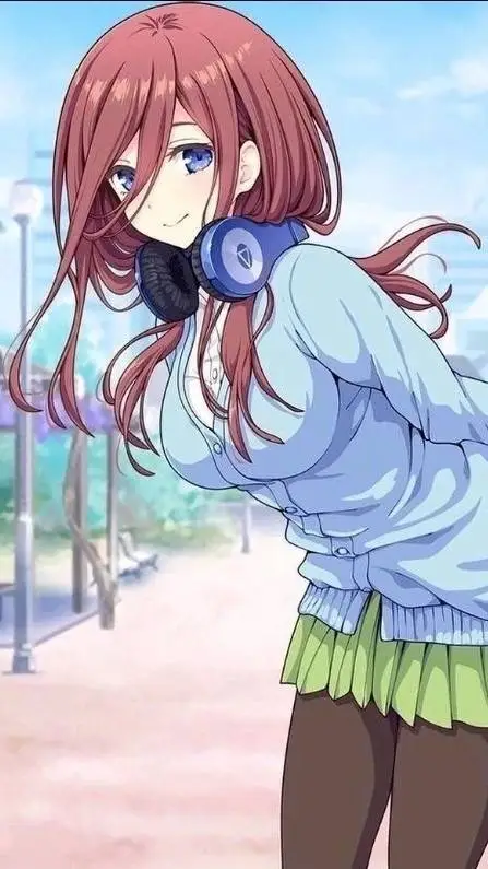 ai character: Miku Nakano  background