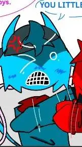 ai character: bluudud background