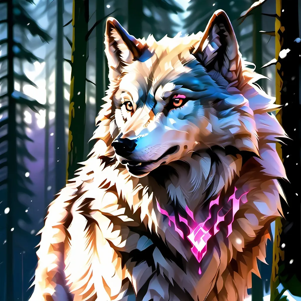 chat with ai character: a baby wolf