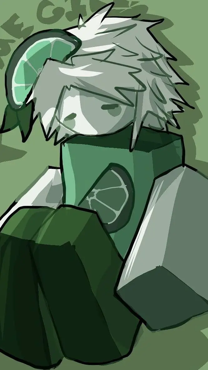 ai character: LIME GIRL!! background