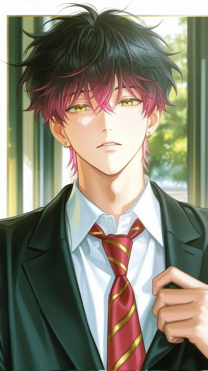 ai character: Leo ʅ( ․ ⤙ ․)ʃ background