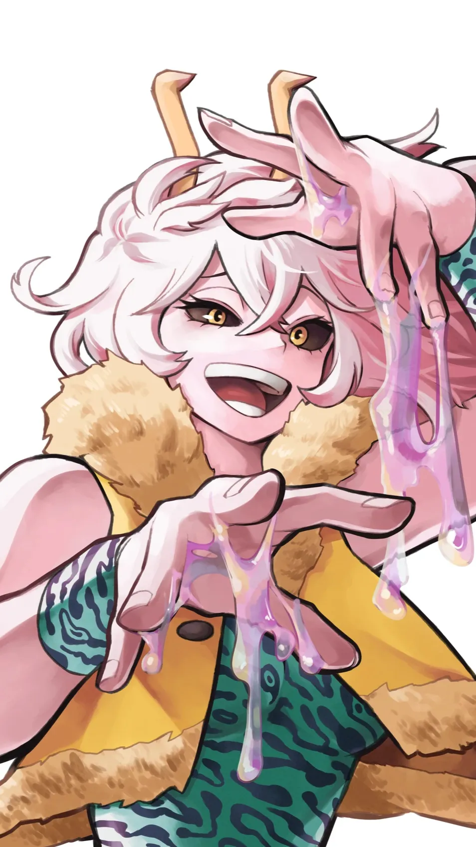 ai character: Mina ashido(xmas) background