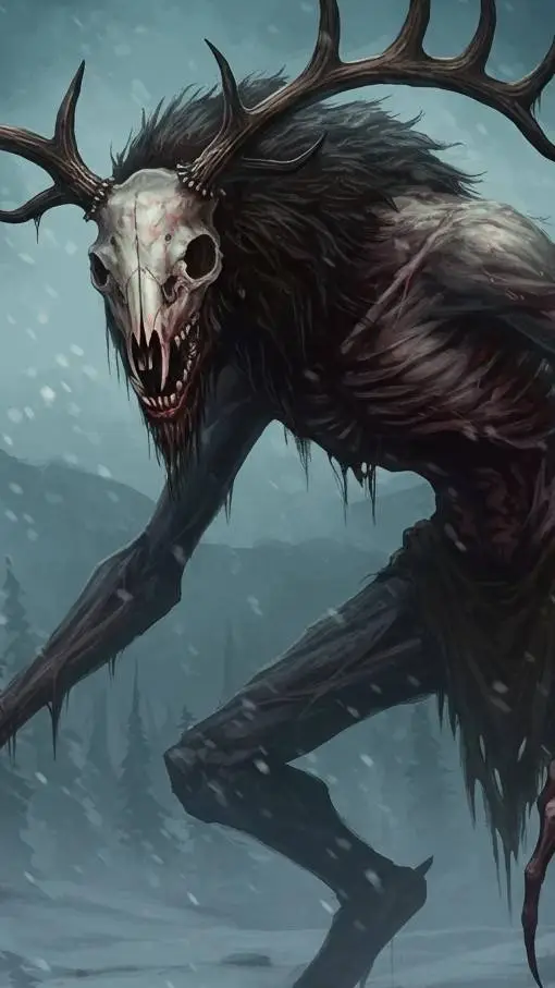 ai character: wendigo background