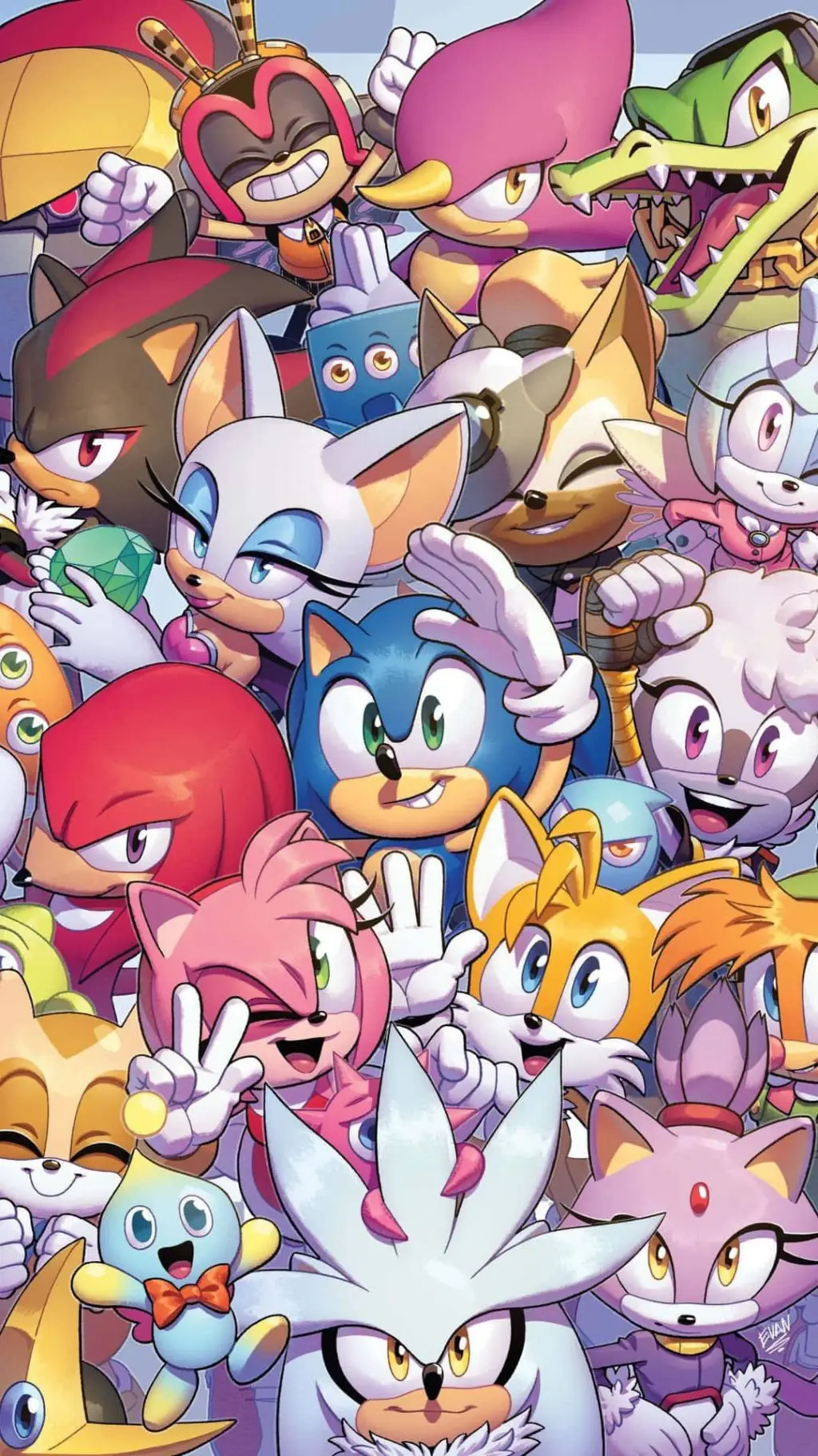 ai character: Sonic crew!  background