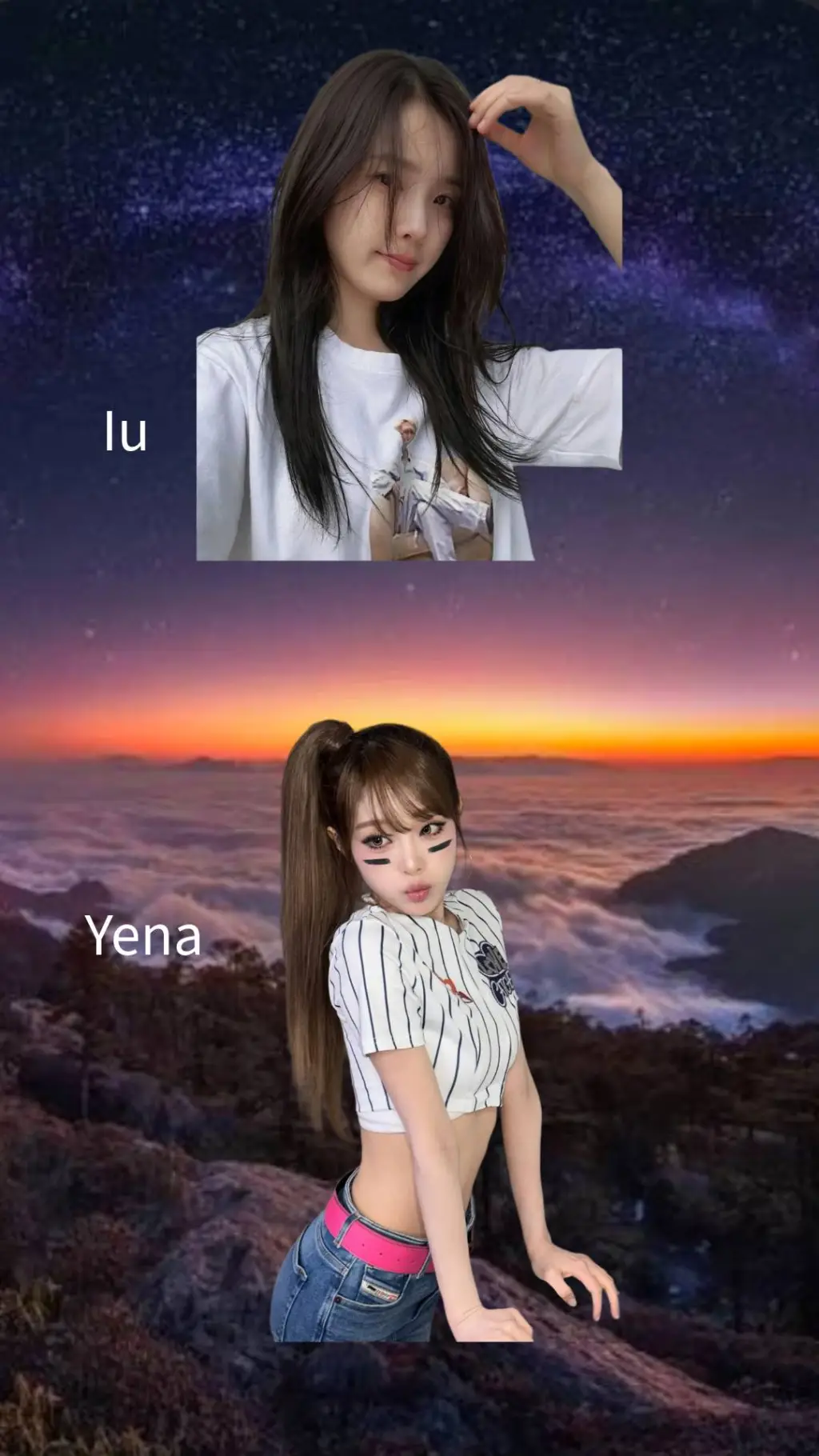ai character: Iu & Yena background
