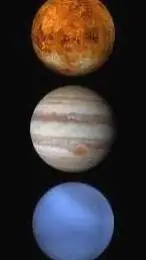 ai character: solar balls background