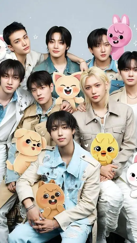 ai character: Calling.../SKZ background