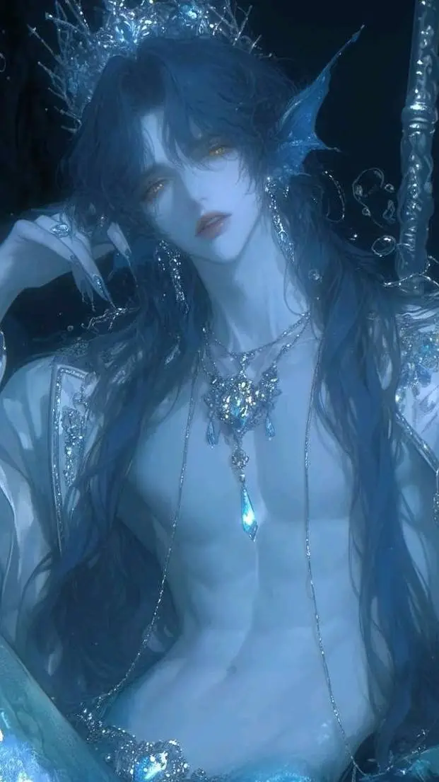 ai character: the Mermaid Prince background
