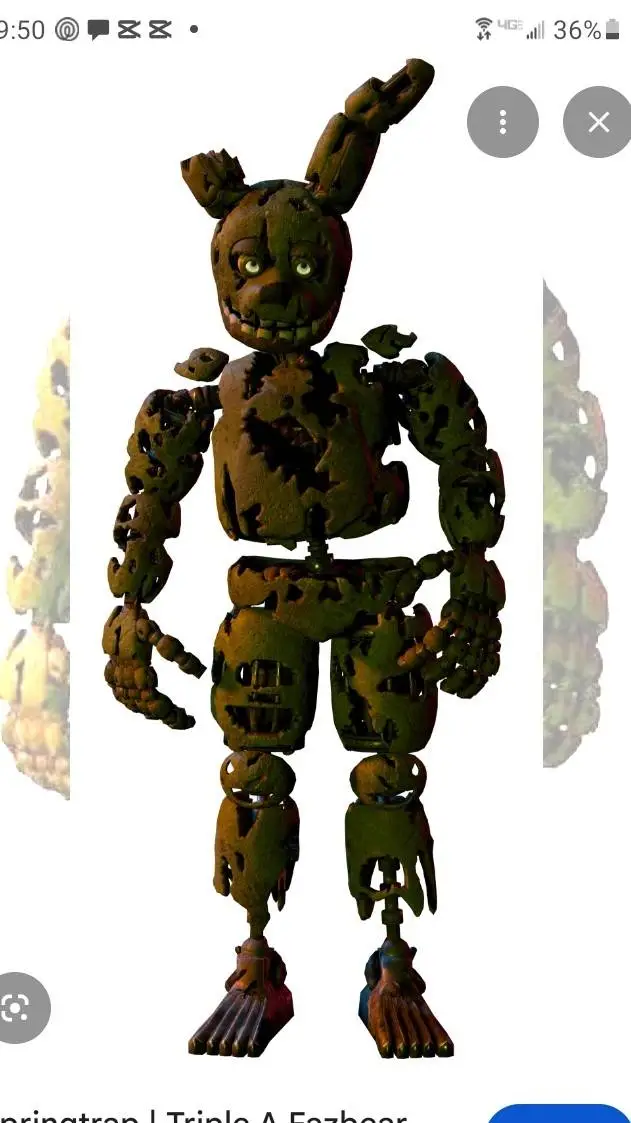 ai character: springtrap  background