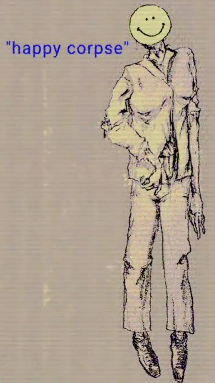 ai character: Happy corpse background