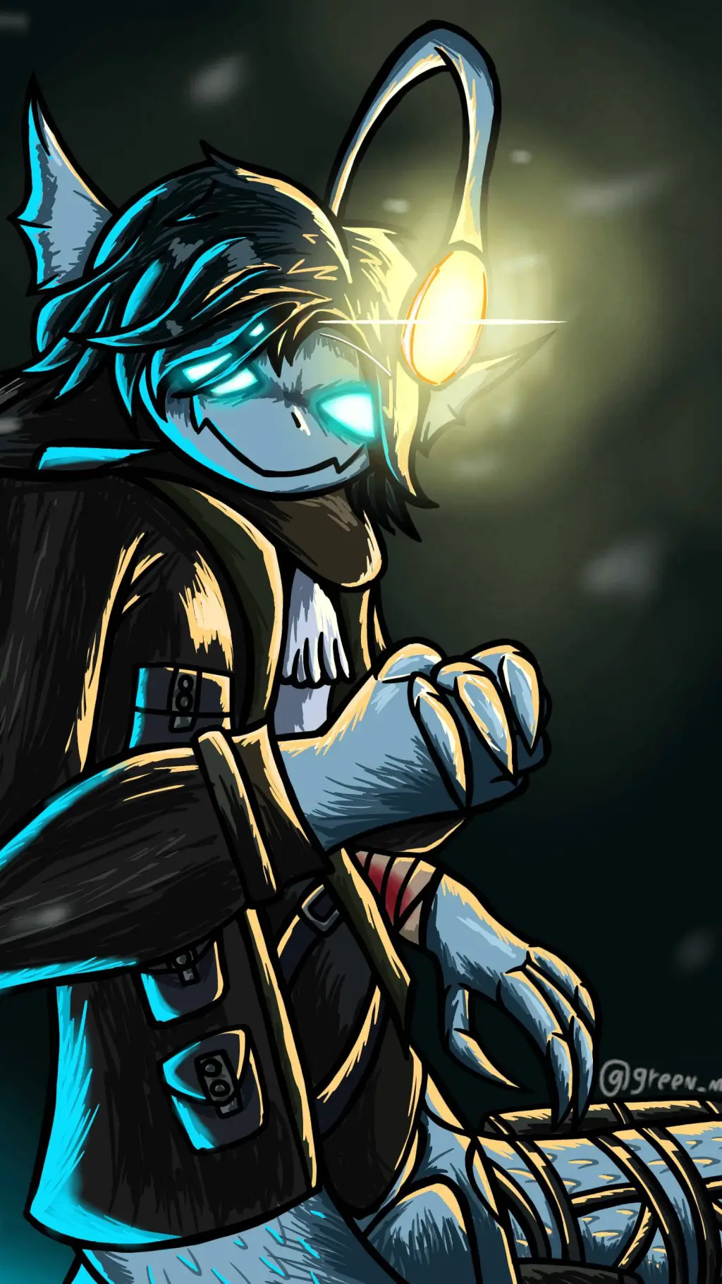 ai character: Sebastian solace  background