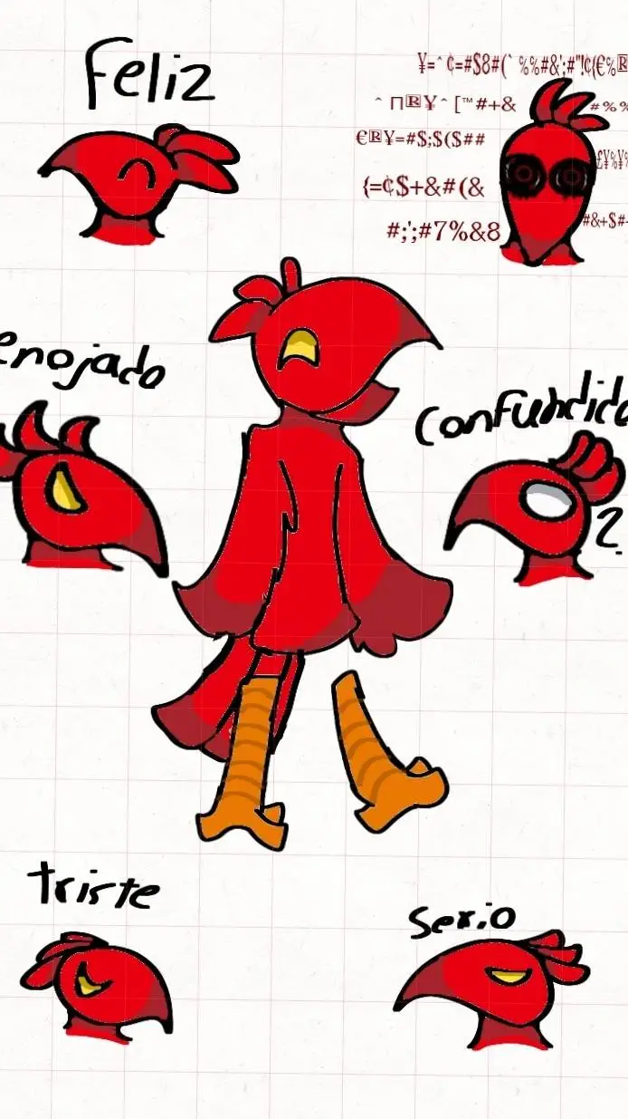 ai character: Redny!(mi oc xd) background