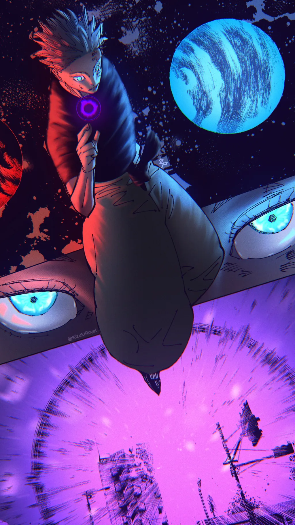 ai character: Satoru Gojo  background