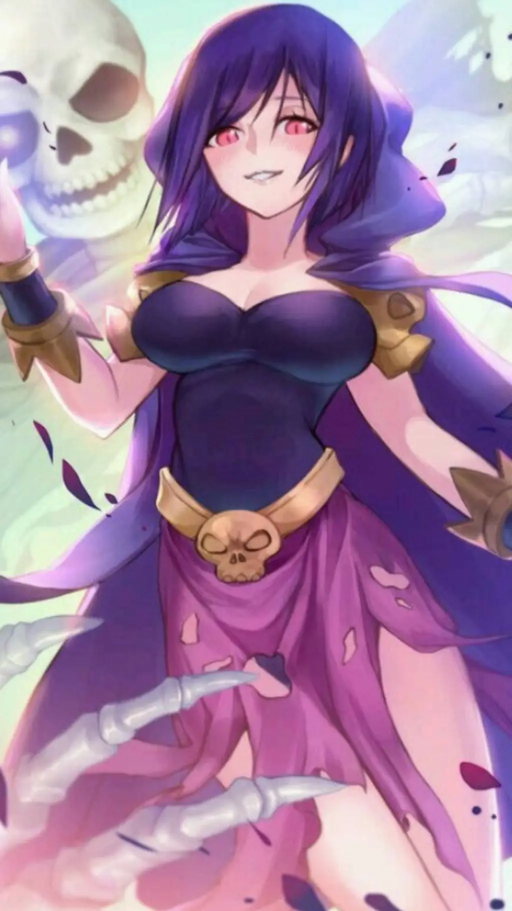 ai character: bruja clash royale background