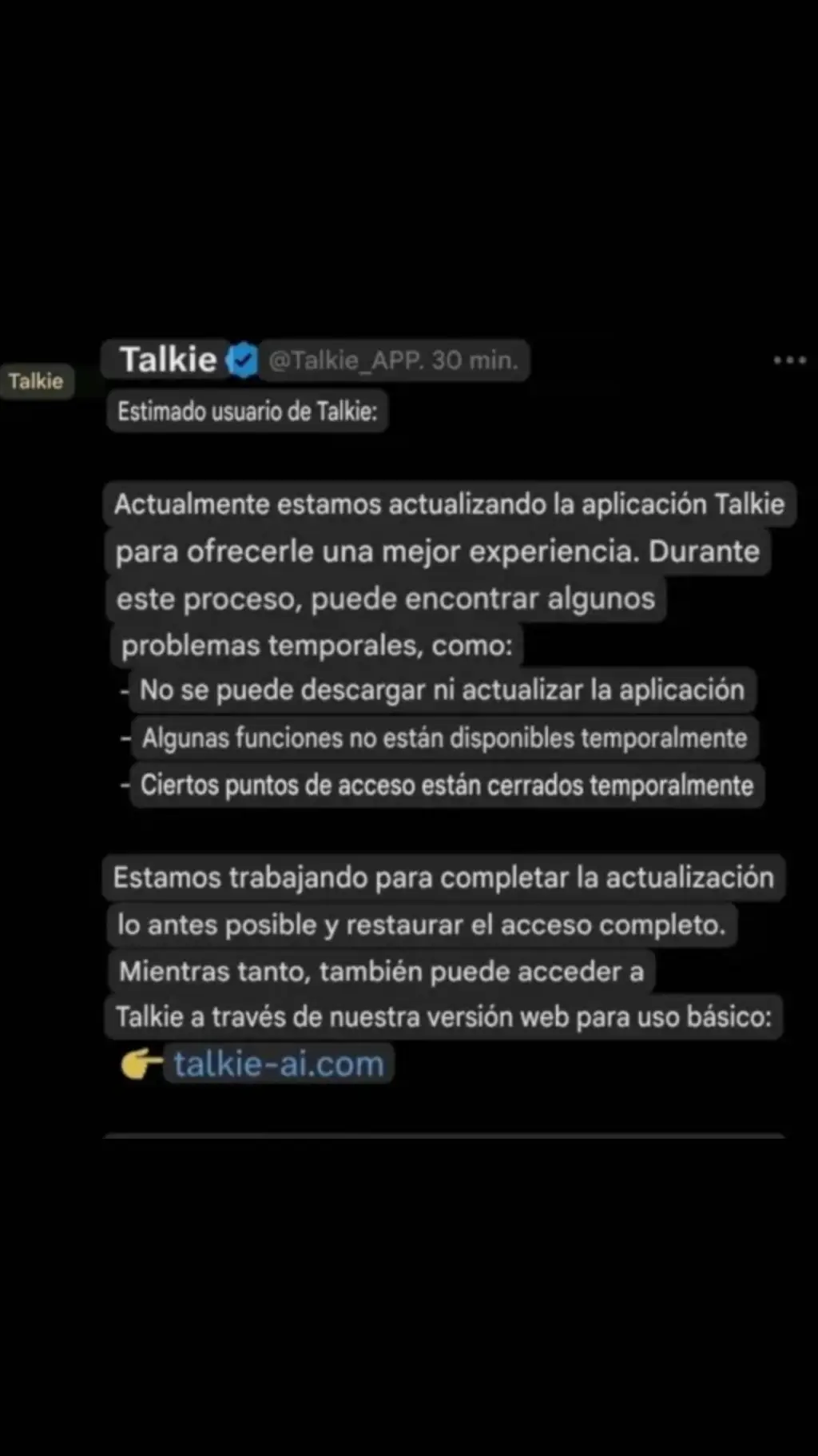Talkie AI - Chat with ⚠𝐓𝐚𝐥𝐤𝐢𝐞 𝐂𝐨𝐦𝐮𝐧𝐢𝐜𝐚𝐝𝐨