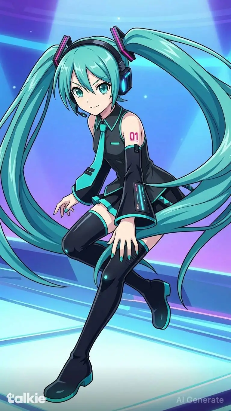 ai character: miku background