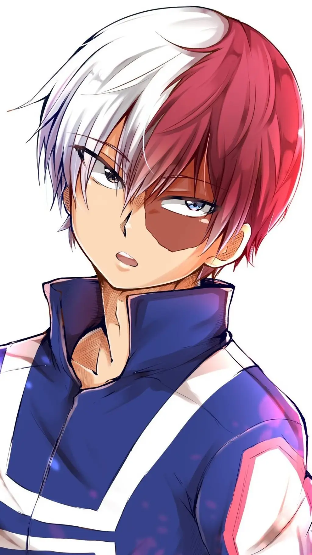 ai character: Shoto Todoroki  background