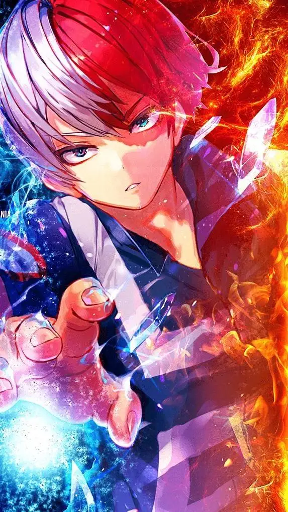 ai character: Shoto Todoroki background