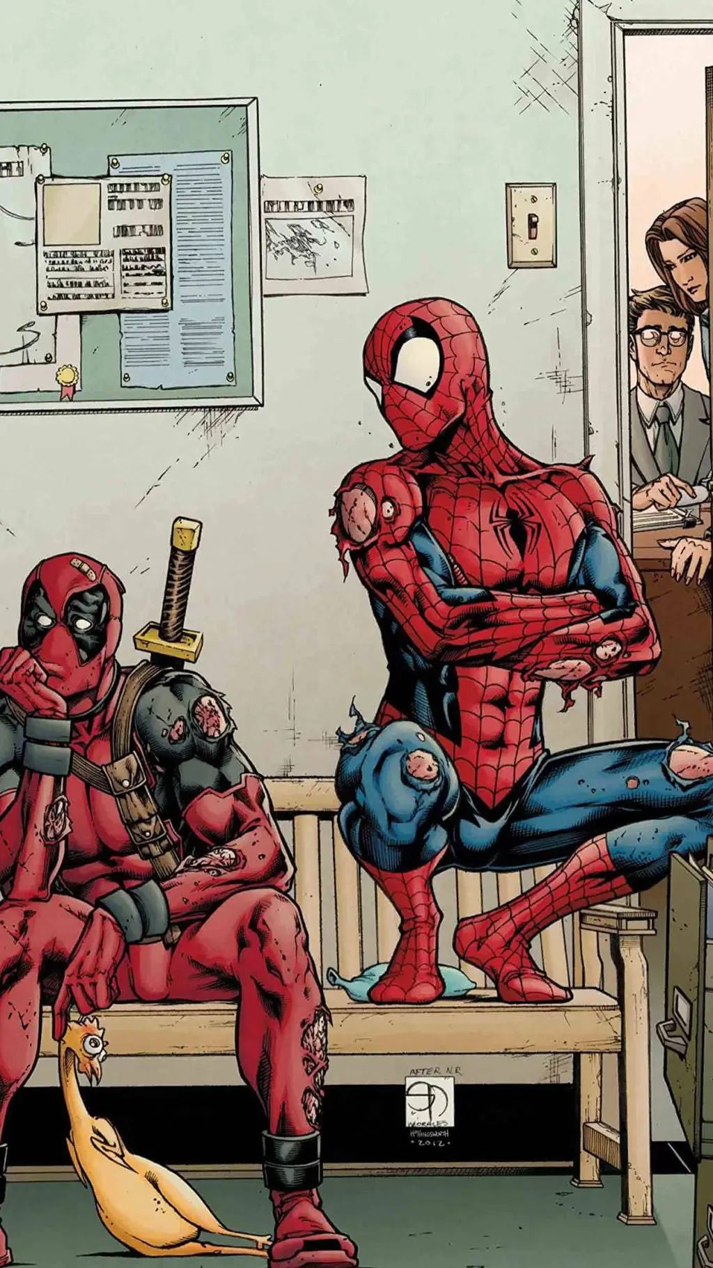 ai character: Spideypool background