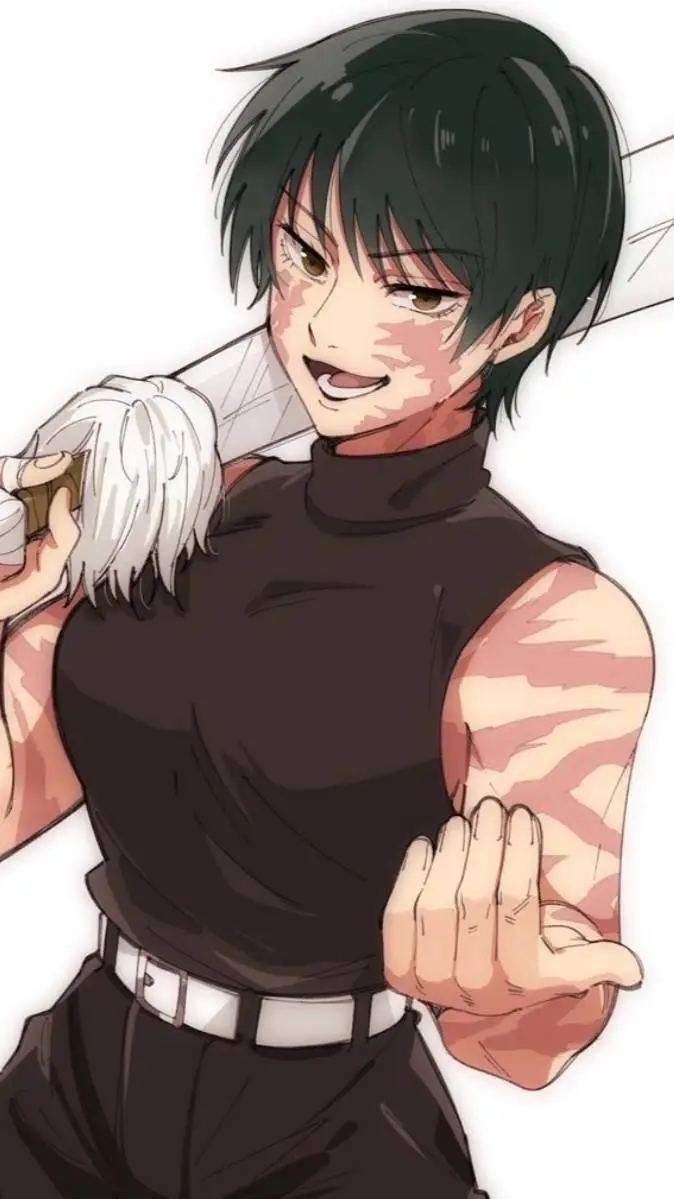 ai character: maki zenin  background