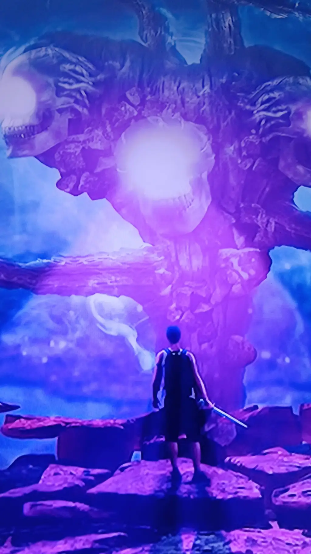 ai character: WITHER STORM background