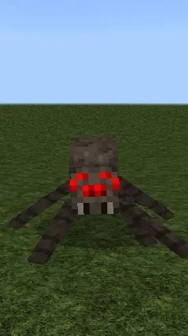 ai character: minecraft spider background