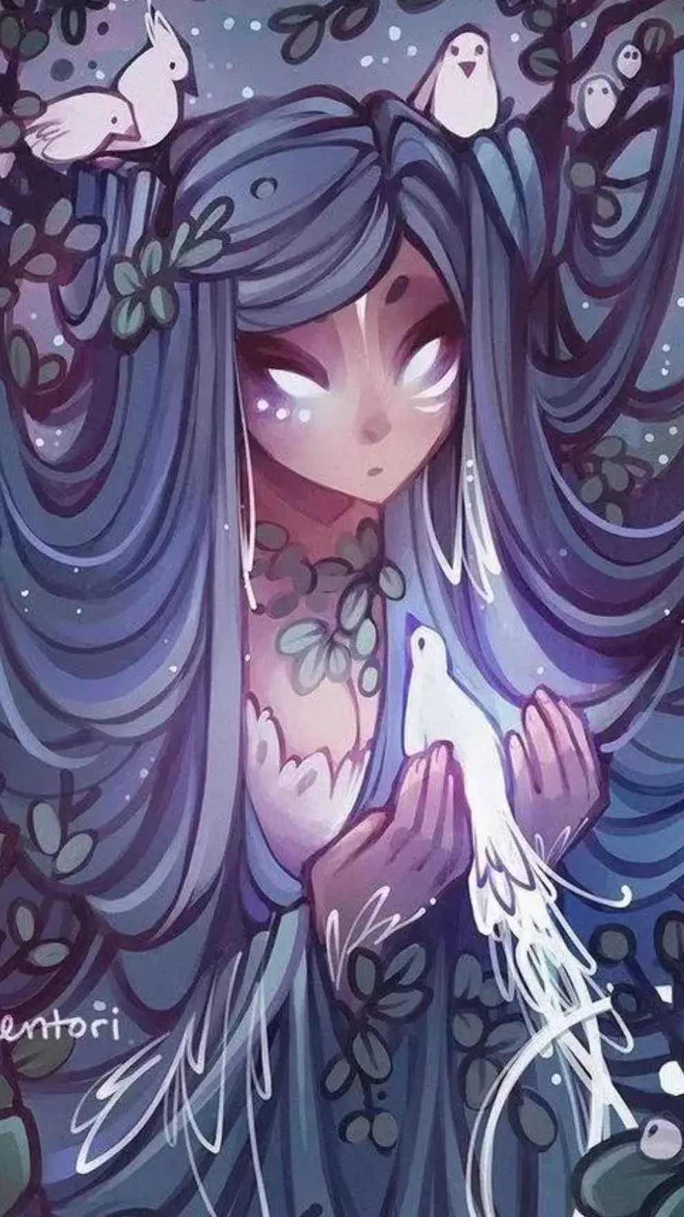 ai character: kny🍃🪾 background