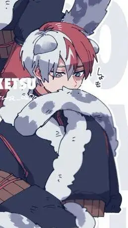 ai character: Todoroki híbrido  background