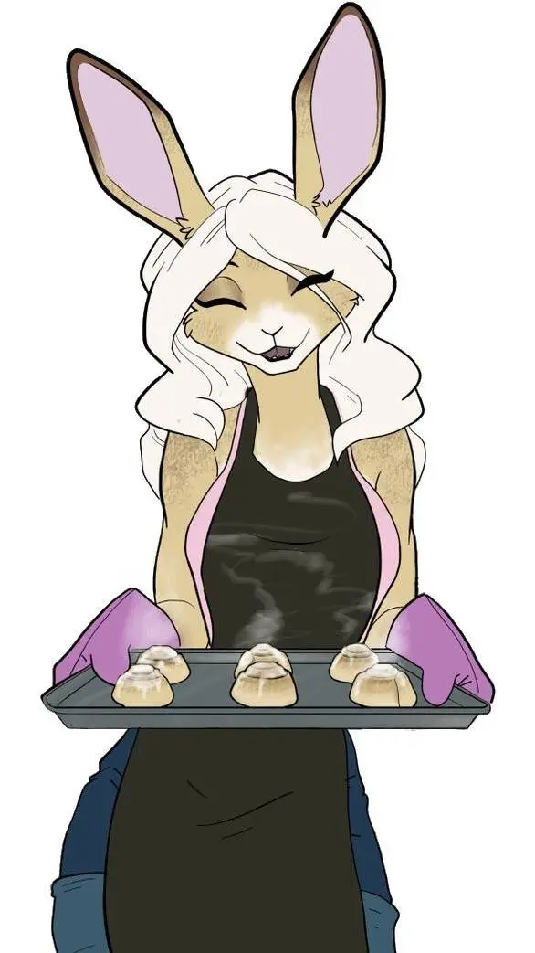 ai character: bunny mother background