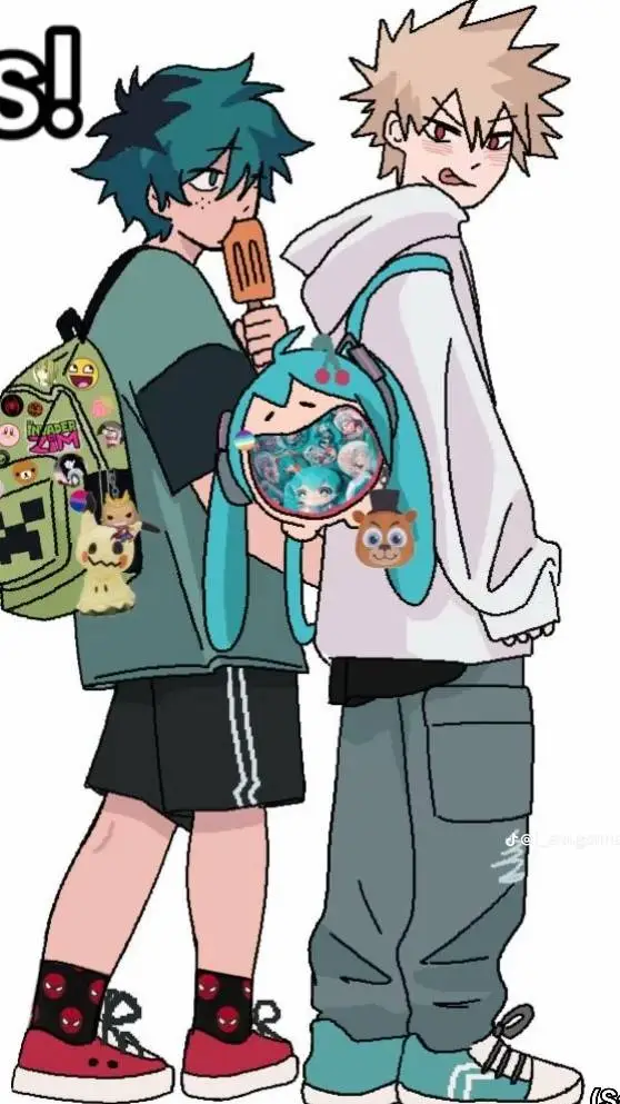 ai character: middle school deku background