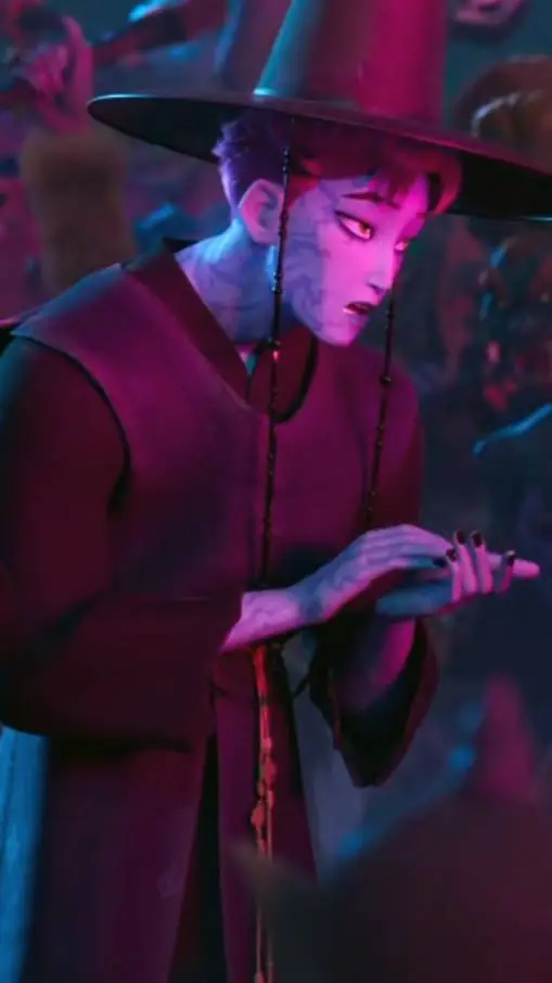 ai character: demon Abby  background